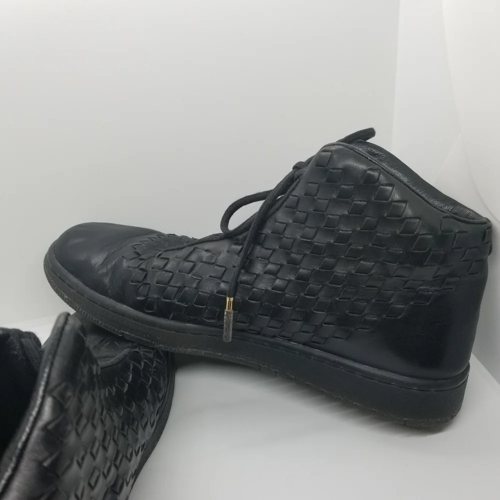 Nike Air Jordan Shine black woven leather sneakers rare 9.5